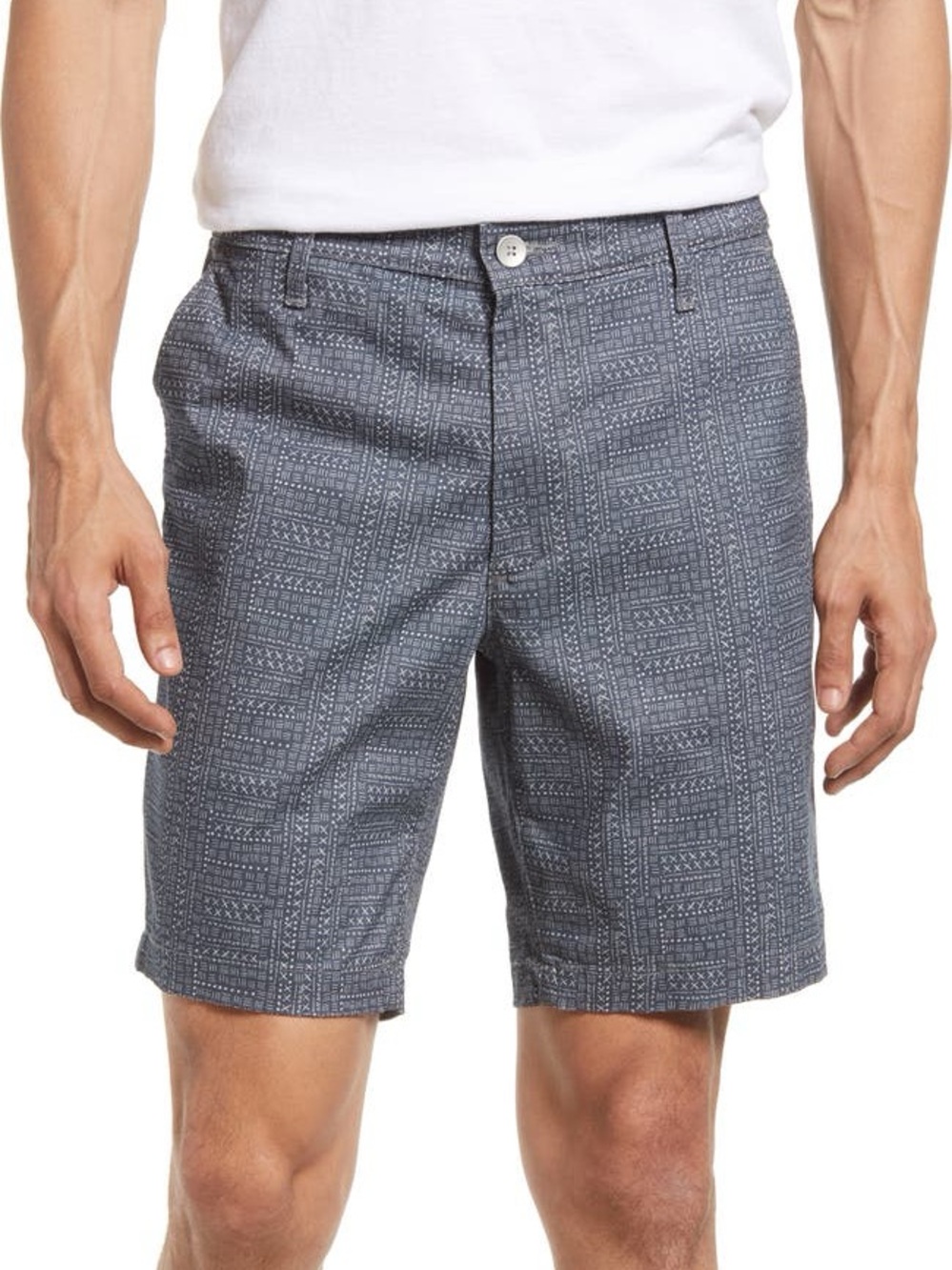 AG Adriano Goldschmied Wanderer 8” Print Chino Slim Shorts Patterned Men’s 32R